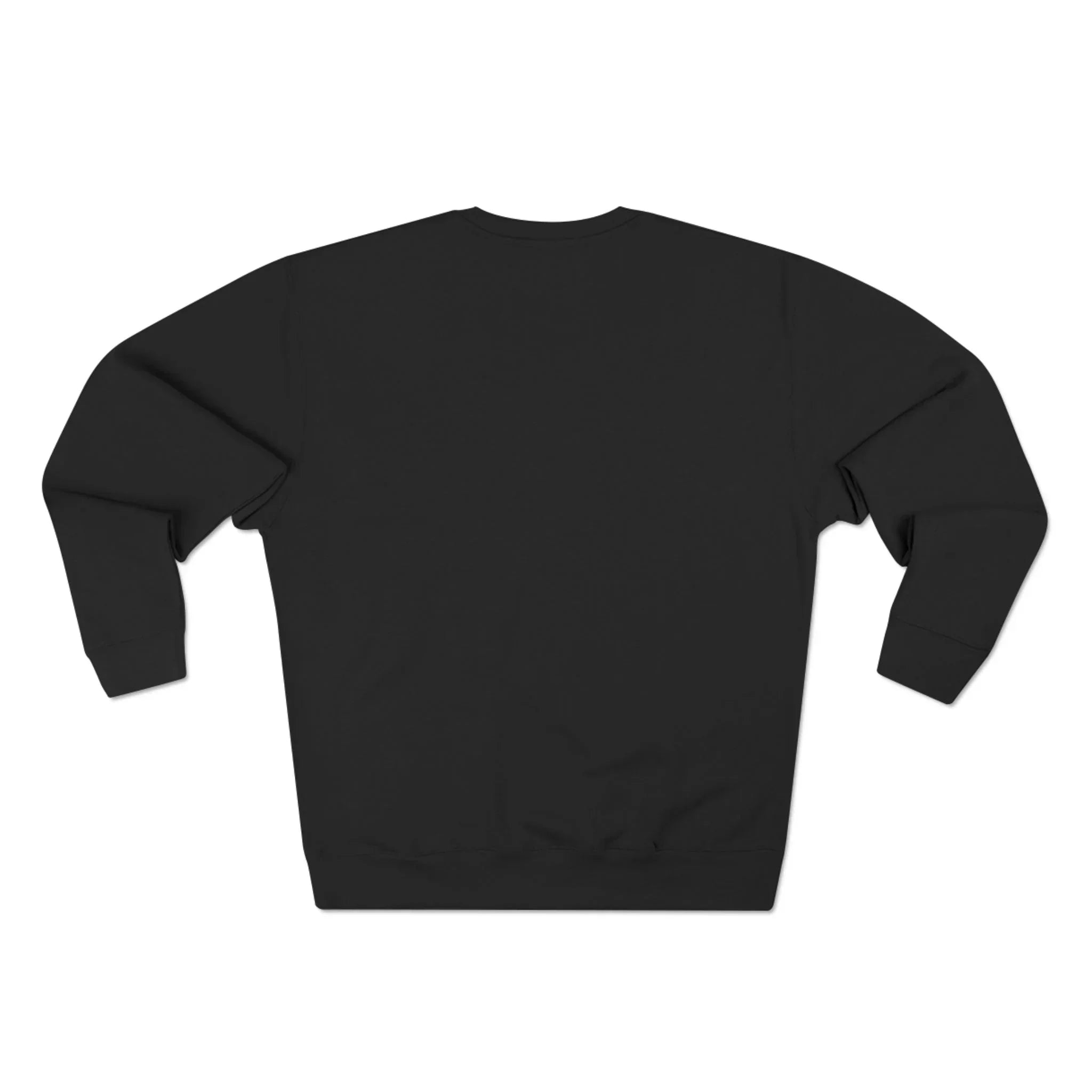 Black hoodie with rose graphic and barcode sleeve detail, back view