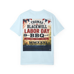 Labor Day BBQ T-Shirt- Personalized Thomas/ Blackwell Vintage BBQ Poster Tee