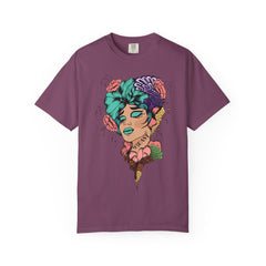 Floral Pop Art Portrait T-Shirt- 95EAST SUPPLY