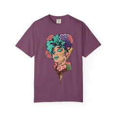 Floral Pop Art Portrait T-Shirt- 95EAST SUPPLY