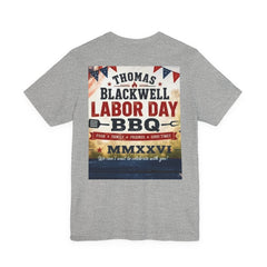 Labor Day BBQ T‑Shirt- Personalized Family Celebration Tee