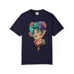 Floral Pop Art Portrait T-Shirt- 95EAST SUPPLY
