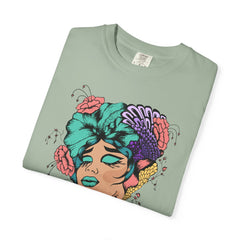 Floral Pop Art Portrait T-Shirt- 95EAST SUPPLY