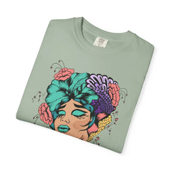 Floral Pop Art Portrait T-Shirt- 95EAST SUPPLY