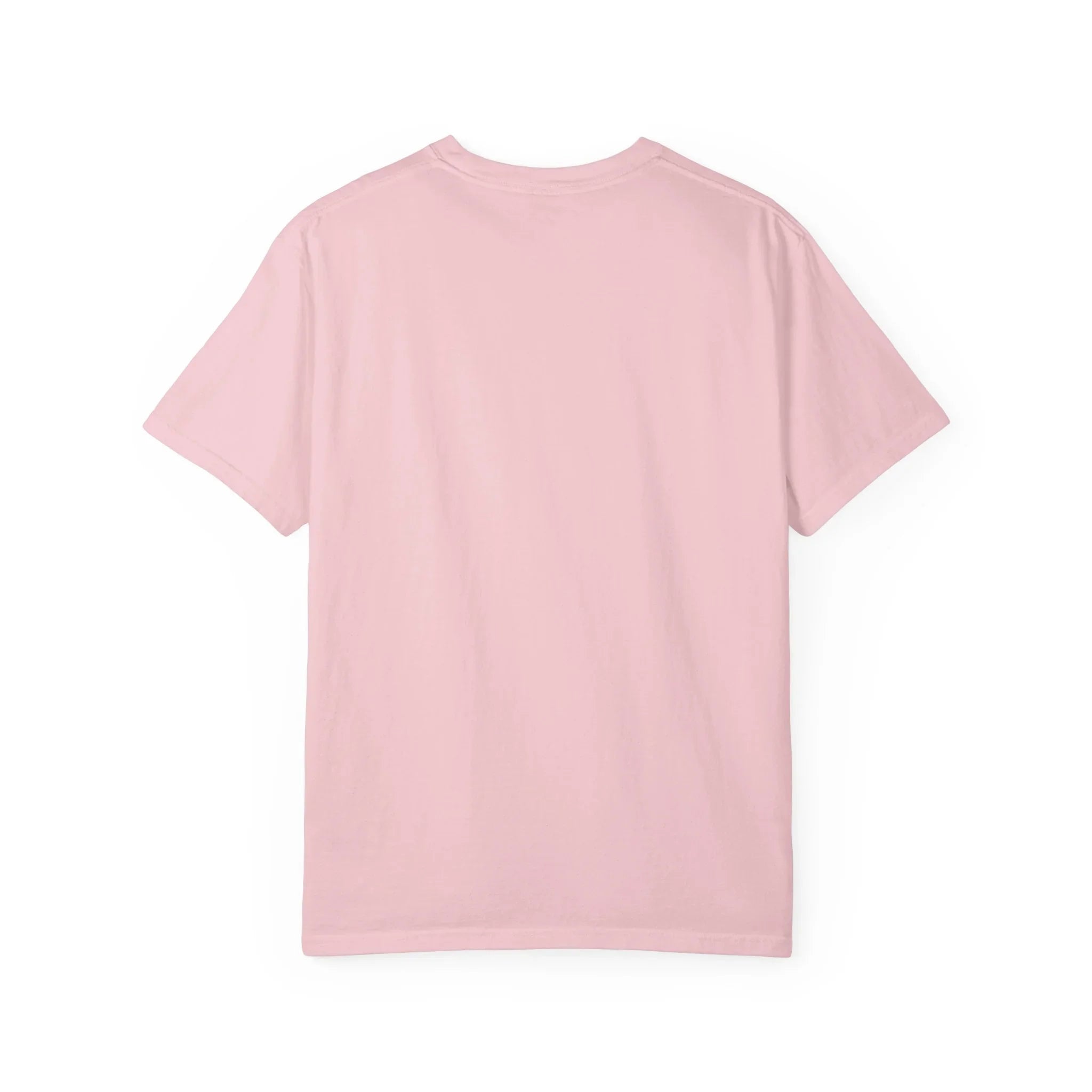 Soft pink crewneck t-shirt with clean, minimalist design for everyday wear