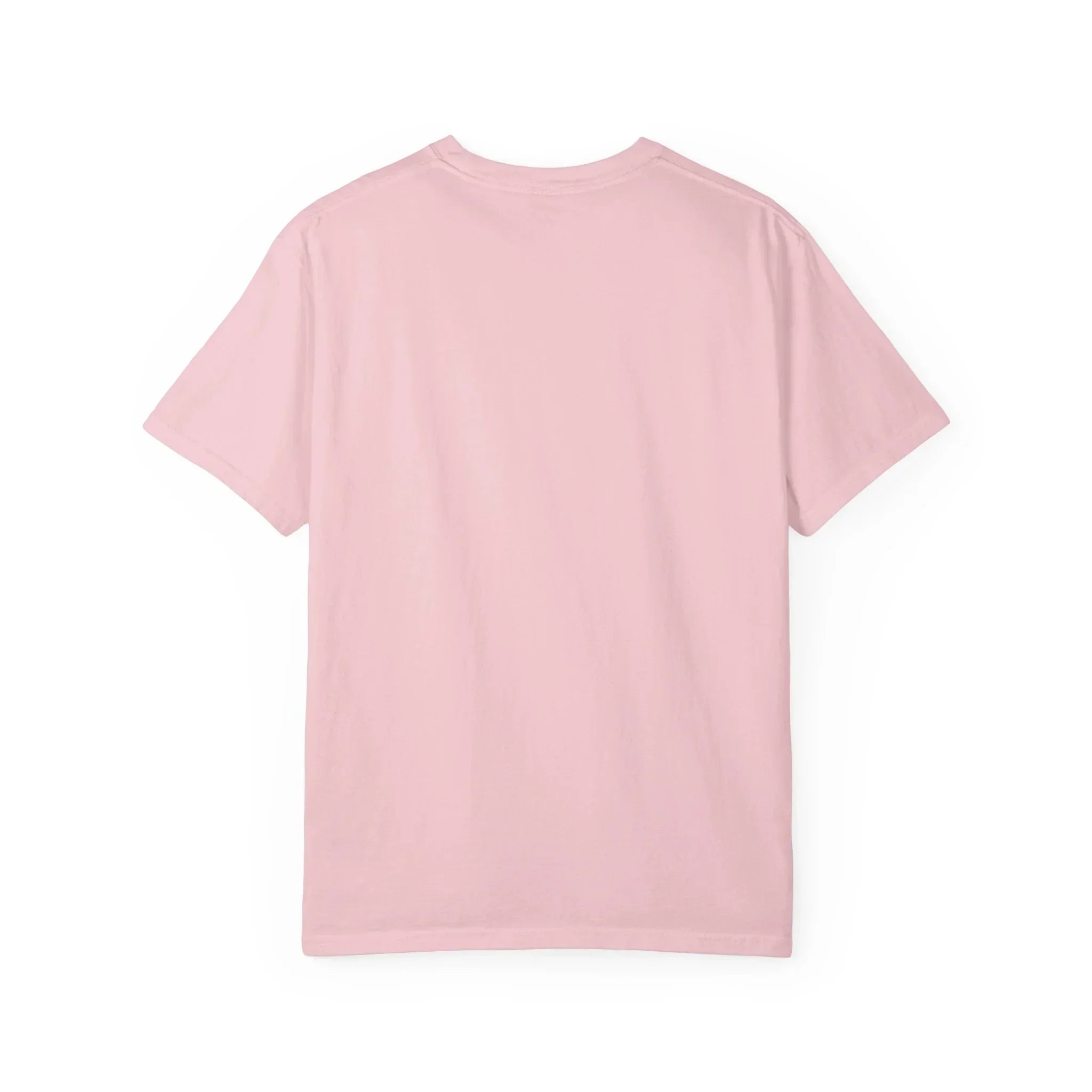 Soft pink crewneck t-shirt with clean, minimalist design for everyday wear