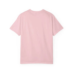 Soft pink crewneck t-shirt with clean, minimalist design for everyday wear