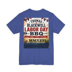 Labor Day BBQ T‑Shirt- Personalized Family Celebration Tee
