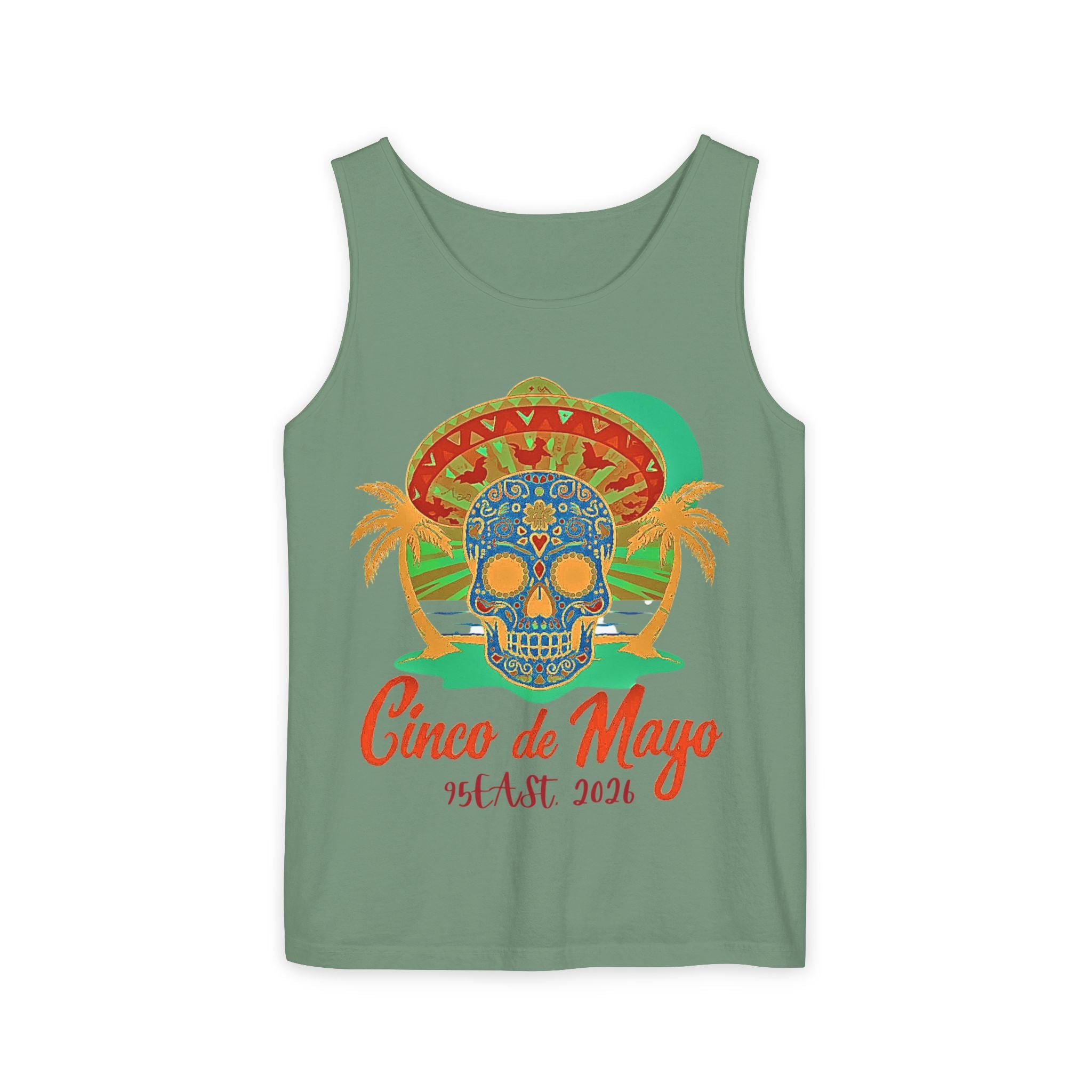 Cinco de Mayo Sugar Skull Tank Top- 95EAST YORK x JERSEY