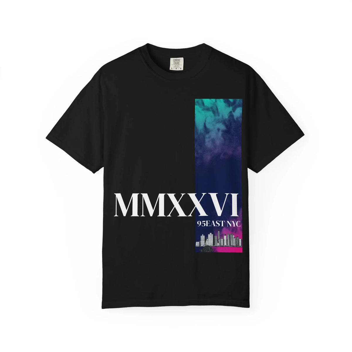 MMXXVI Cityscape T-Shirt — Nostalgic 2026 Roman Numerals Skyline Tee