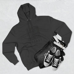 Minimalist Barcode Fleece Hoodie