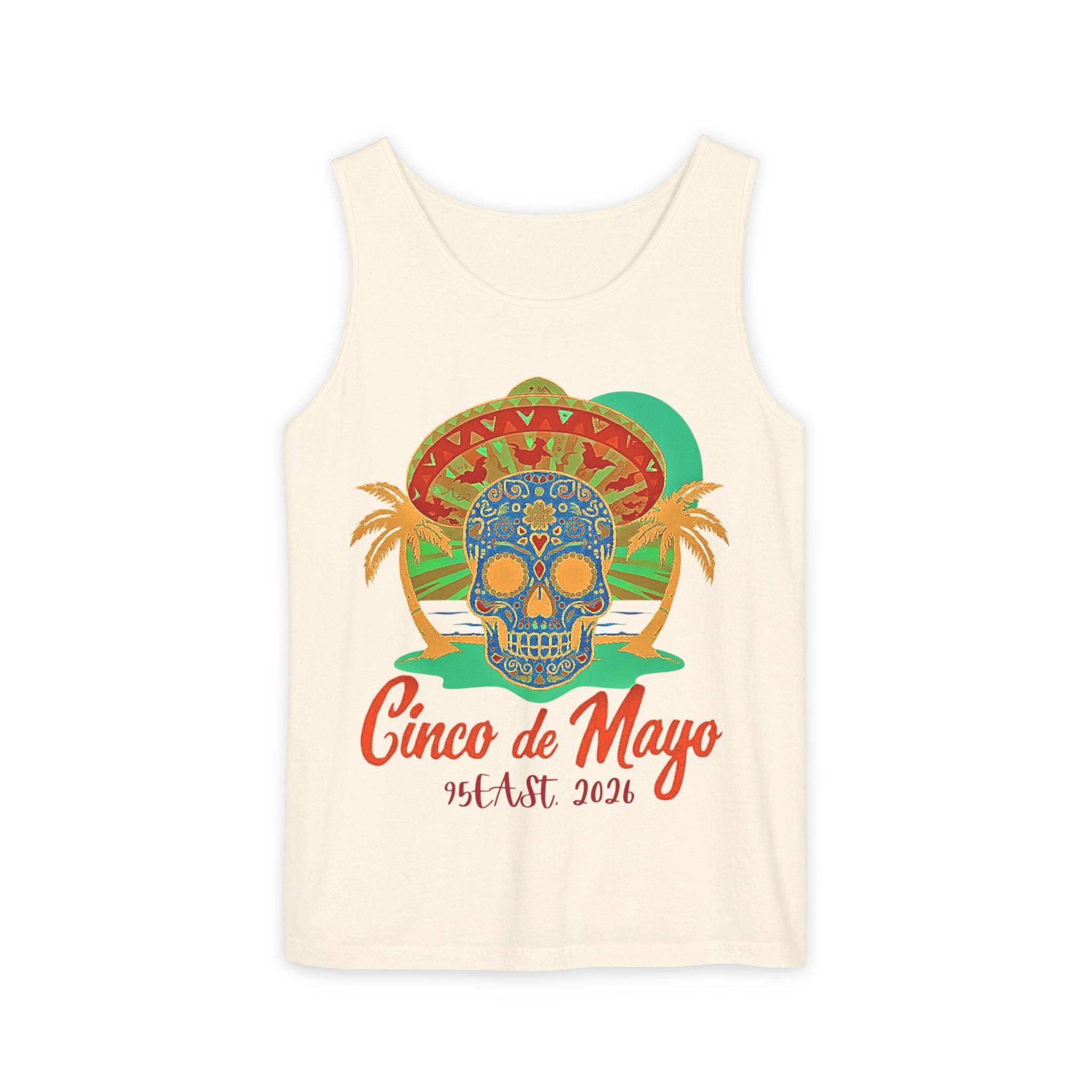 Cinco de Mayo Sugar Skull Tank Top- 95EAST YORK x JERSEY