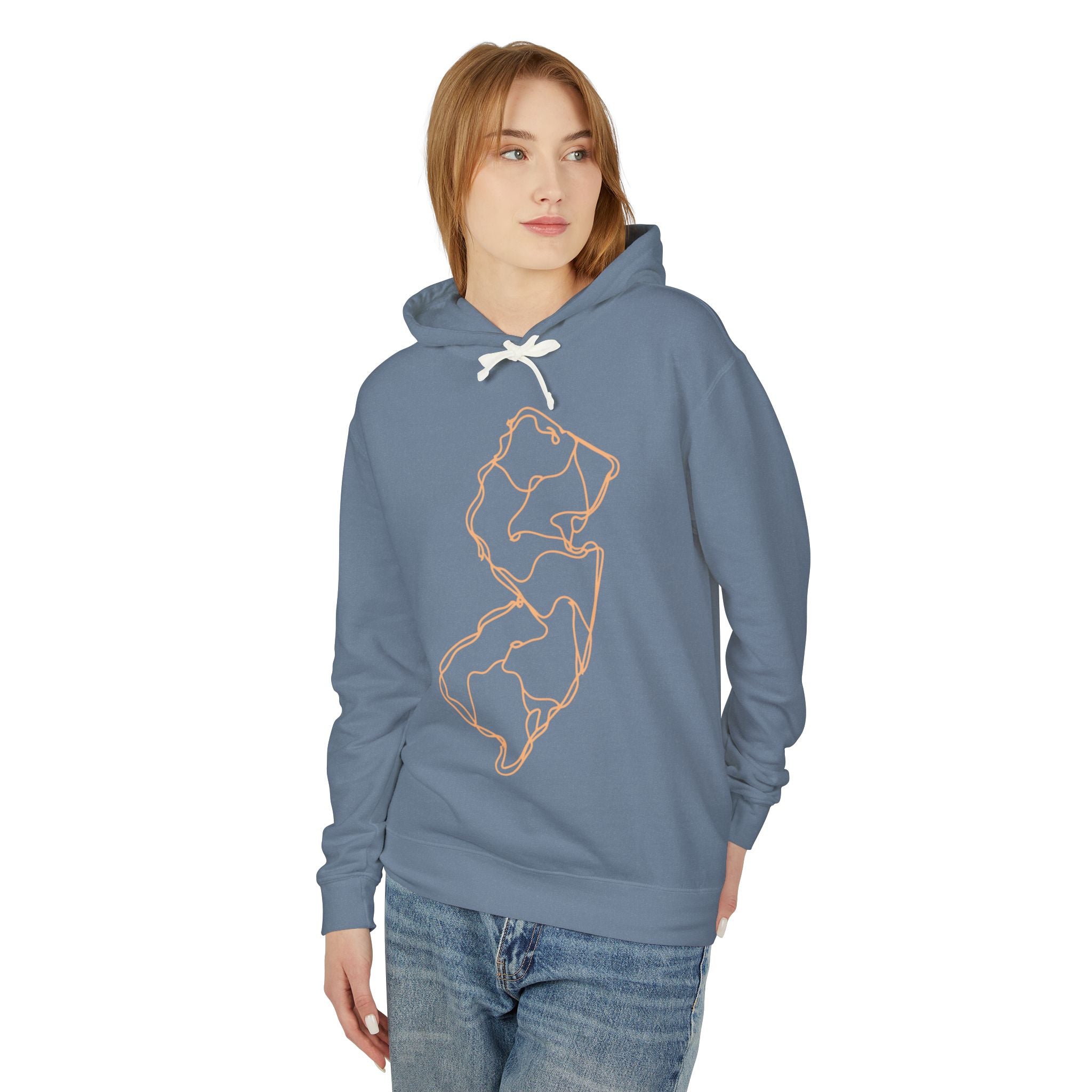 Tri-State YorkxJersey Skyline Hoodie- Embroidered 95EAST NYC–NJ Connection