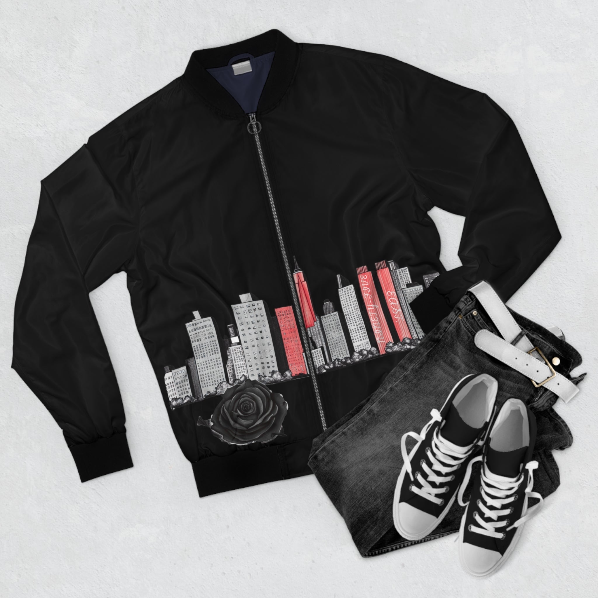 NYC Skyline Bomber Jacket