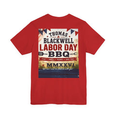 Labor Day BBQ T‑Shirt- Personalized Family Celebration Tee